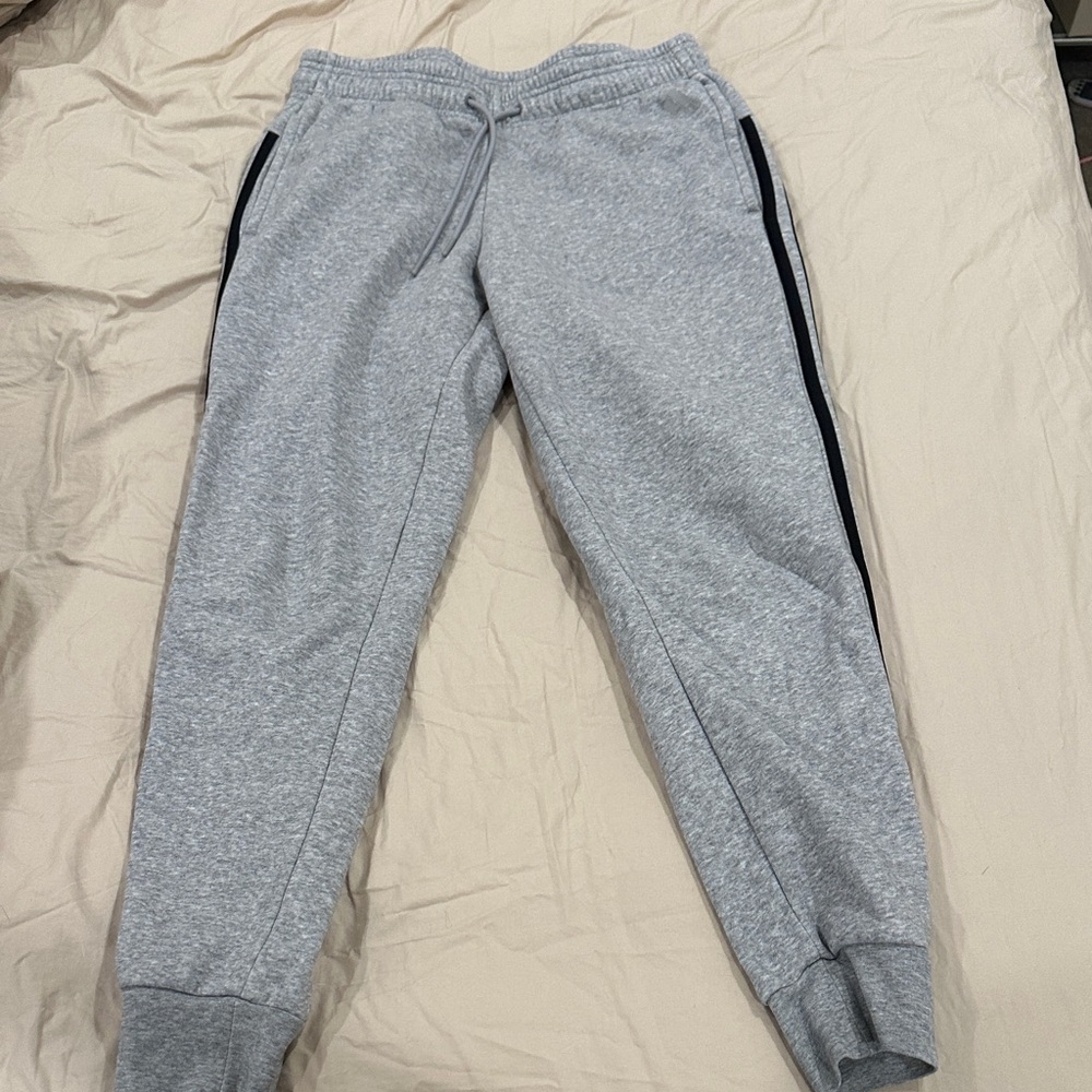 Adidas Gray Sweatpants with Black stripes women’s S
